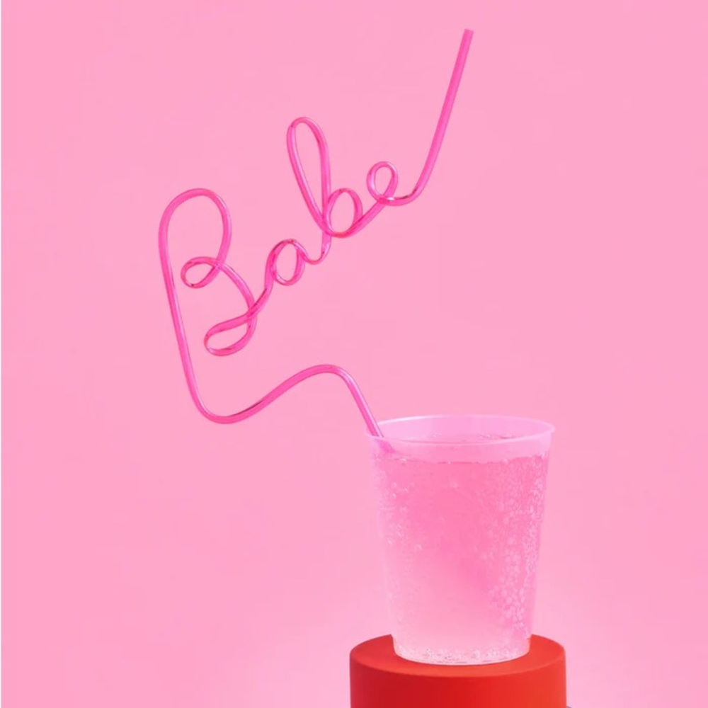 Bachelorette disco hen straws party favors xo fetti
